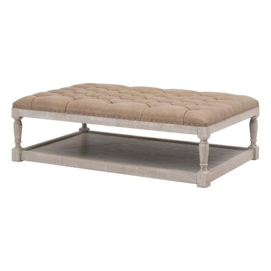 Townsend Tufted Upholstered Rectangle Coffee Table by Essentials For Living
