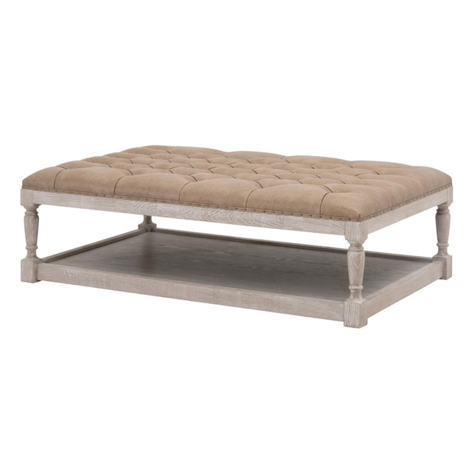 Townsend Tufted Upholstered Rectangle Coffee Table by Essentials For Living