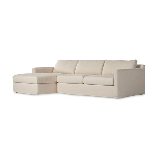 Hampton 2Pc Slipcover Sec W/Laf Chs In Otml by FOUR HANDS