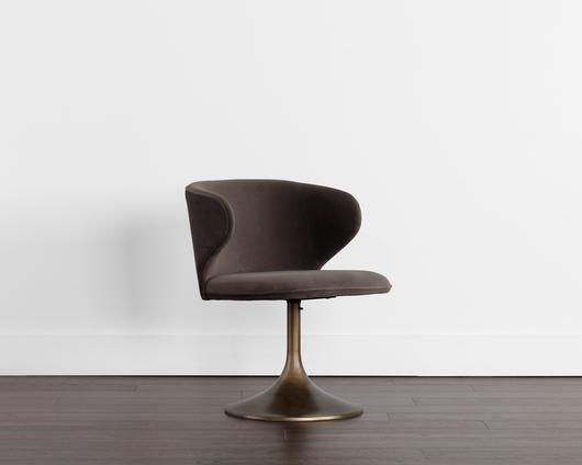 SIMONE SWIVEL DINING CHAIR - MEG ASH by Sunpan