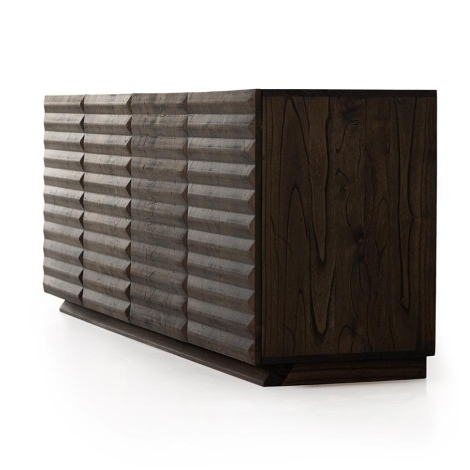 Tussac Media Console In Matte Brown Neem by FOUR HANDS