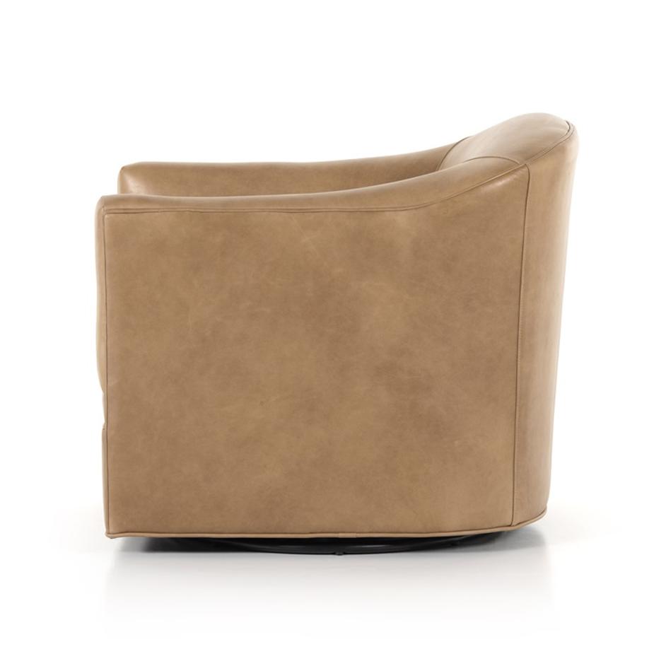Quinton Swivel Chair In Ontario Taupe by FOUR HANDS