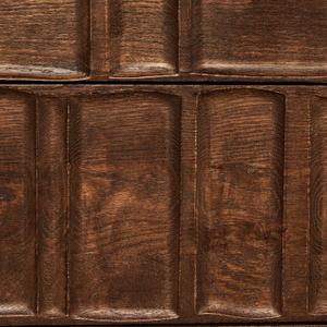 Ezri Desk - Carved Cocoa Oak by Four Hands