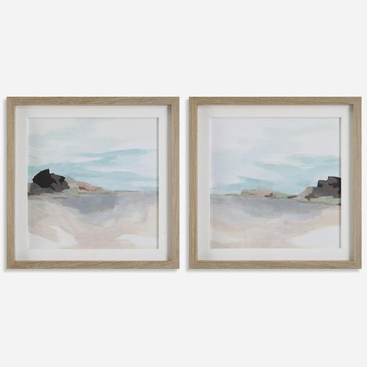 Glacial Coast Framed Prints, Set/2 by Uttermost