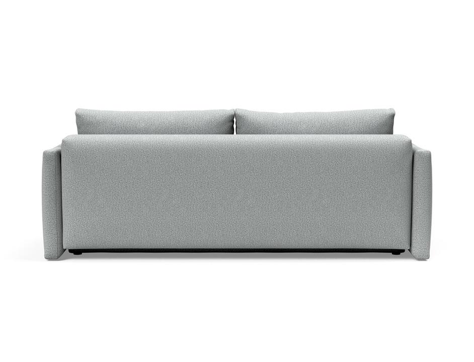 TRIPI QUEEN SLEEPER SOFA W/ARMS in MELANGE GREY FABRIC 538 by INNOVATION USA