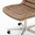 Malibu Industrial Desk Chair In Natural Washed Mushroo by FOUR HANDS