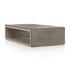 Faro Coffee Table In Dark Grey Concrete by FOUR HANDS