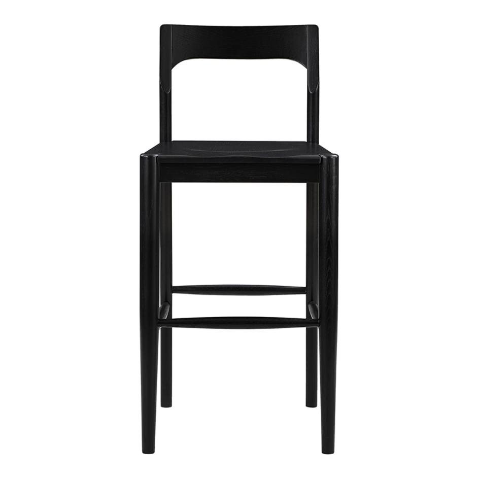 OWING BARSTOOL BLACK by Moes Home