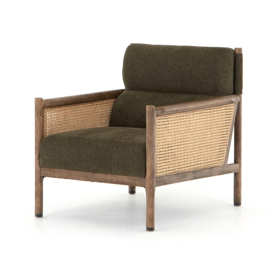 Kempsey Chair In Sutton Olive by FOUR HANDS