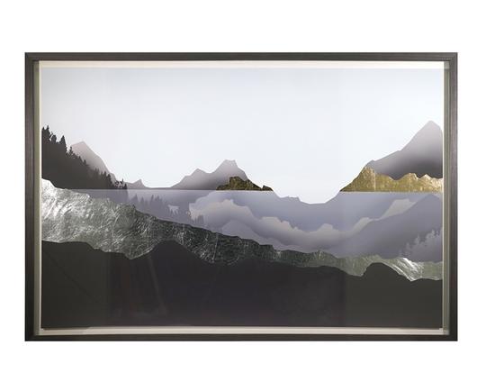 GREAT EXPLORATION -  60" X 40" - CHARCOAL FRAME by Sunpan