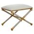 Socialite White Small Bench by Uttermost