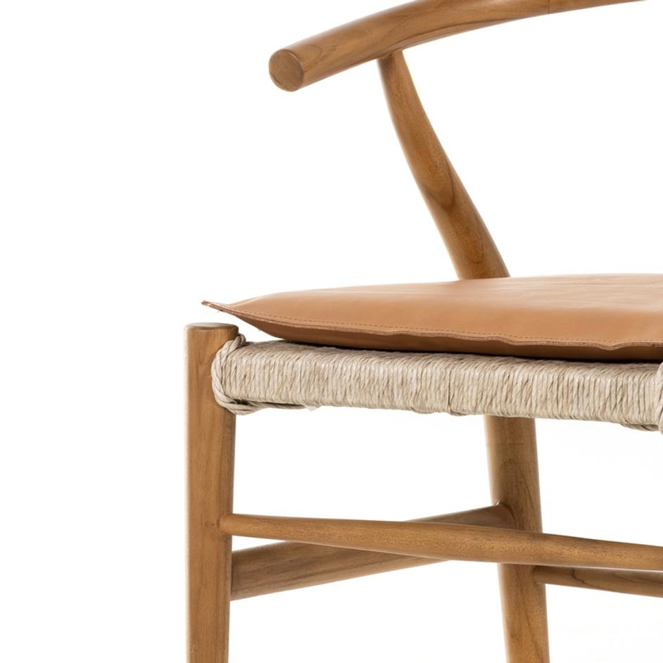 Muestra Dining Chair W Cushion In Natural by FOUR HANDS