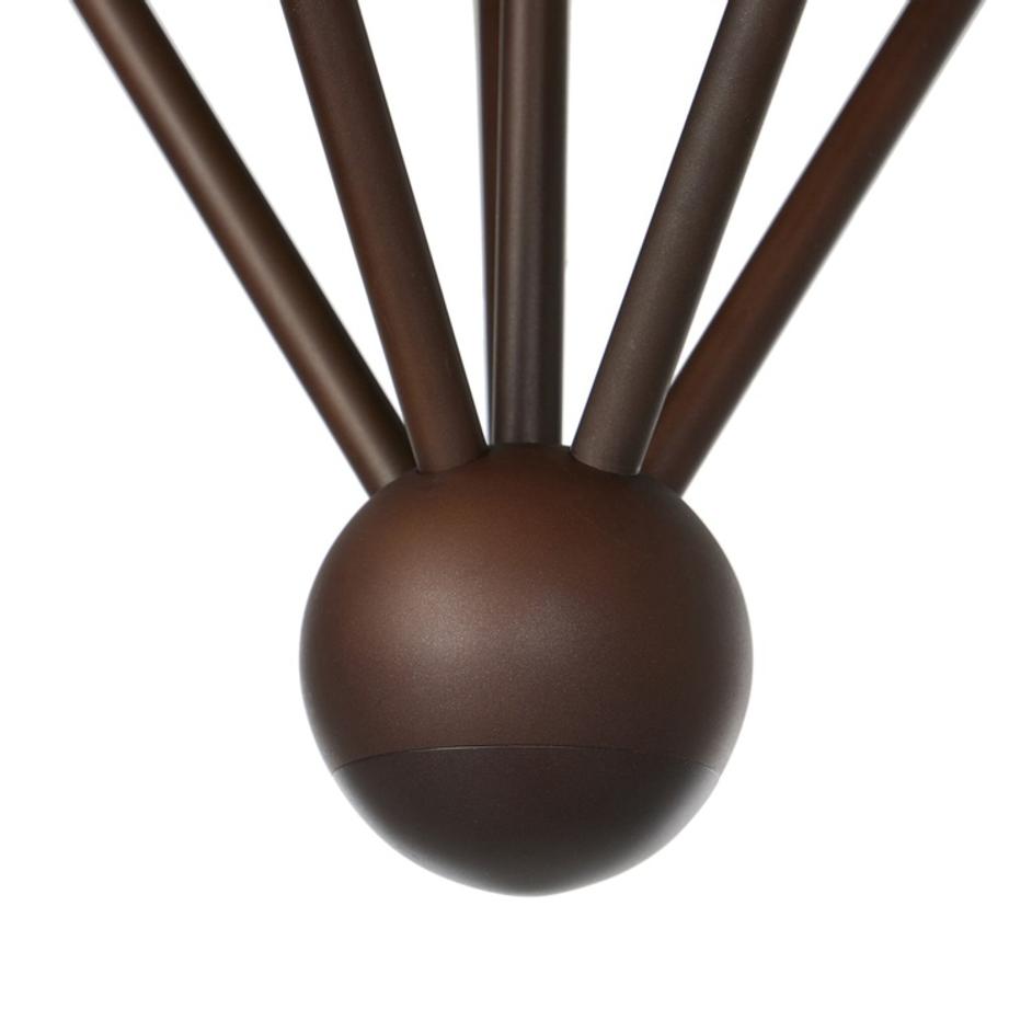 Ludwig Chandelier In Rust-Frosted Glass-Black Cord by Four Hands