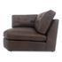 Thurlow Corner Chair Espresso Brown Leather by Moes Home