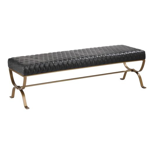 TEATRO BENCH ANTIQUE BLACK by Moes Home