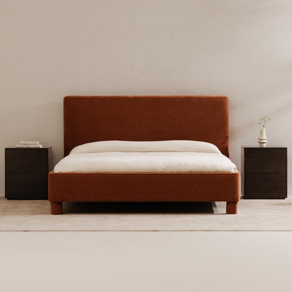 Ichigo King Bed Deep Orange by Moes Home