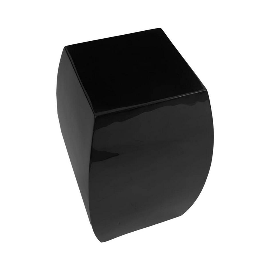 Taba Pedestal, Gel Coat Black by PHILLIPS COLLECTION