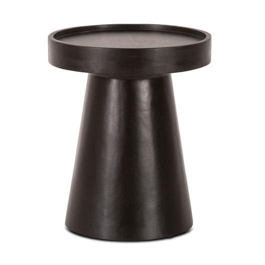 Jaipur 16" Black Round Accent Table by Home Trends & Design