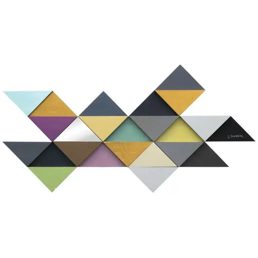 Tremulous Triangle Wall Art by Renwil