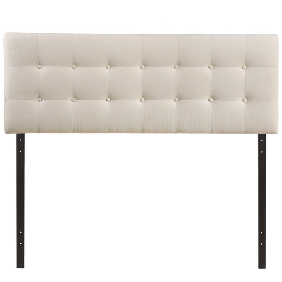 Leopold Queen Upholstered Fabric Headboard In Ivory by Modway Furniture
