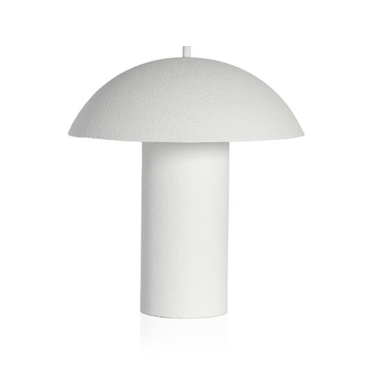 Santorini Table Lamp In Matte White Plaster by FOUR HANDS