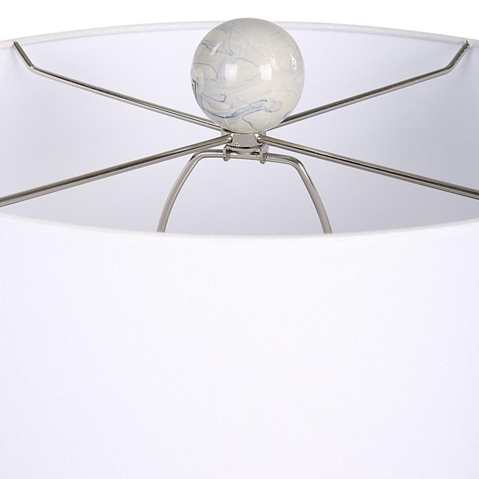 Waves Blue & White Accent Lamp by Uttermost