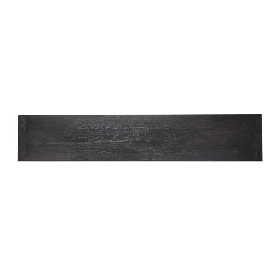 Warby Media Console In Worn Black Veneer by Four Hands