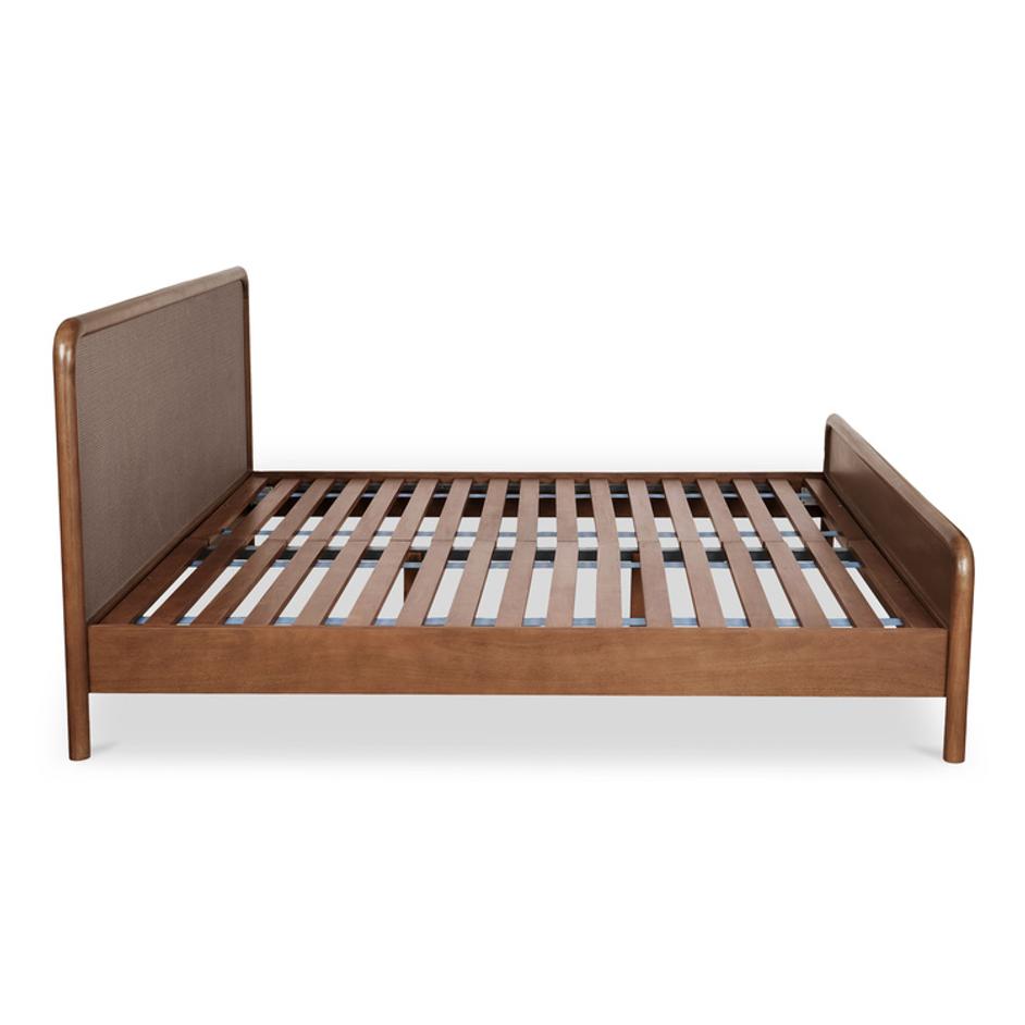 Rye King Bed Warm Brown by Moes Home