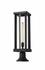 Glenwood 1 Light Outdoor Pier Mounted Fixture in Black Finish by Z-Lite