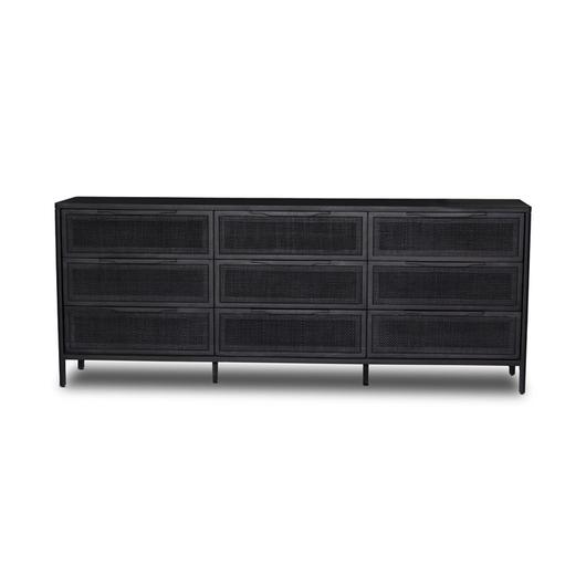 Sydney 9 Drawer Dresser - Black Cane by Four Hands