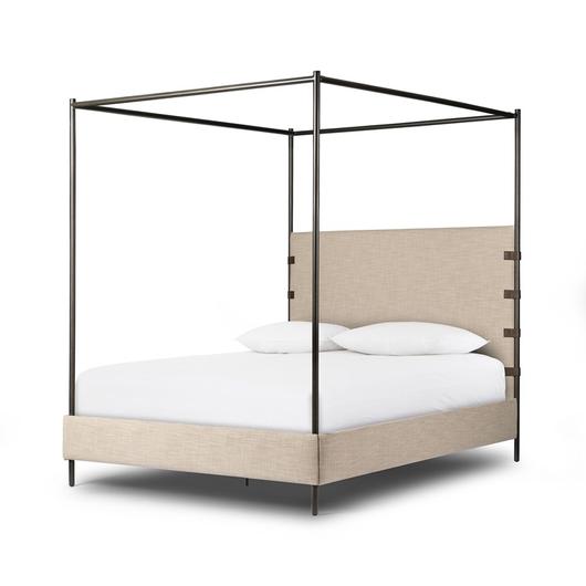 Anderson Canopy King Bed - Palm Ecru by Four Hands
