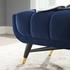 Scholar 47.5" Performance Velvet Bench In Midnight Blue by Modway Furniture