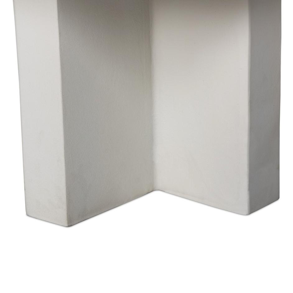 Terrell Outdoor Coffee Table - Matte White Cast Aluminum by Four Hands