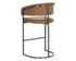 MARRIS BARSTOOL - GUNMETAL - MILLIKEN COGNAC by Sunpan