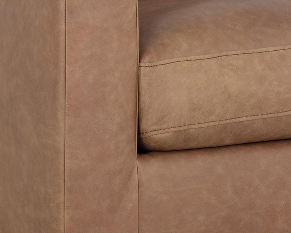 Baylor Armchair - Marseille Camel Leather by Sunpan