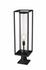 Dunbroch 1 Light Outdoor Pier Mounted Fixture in Black Finish by Z-Lite