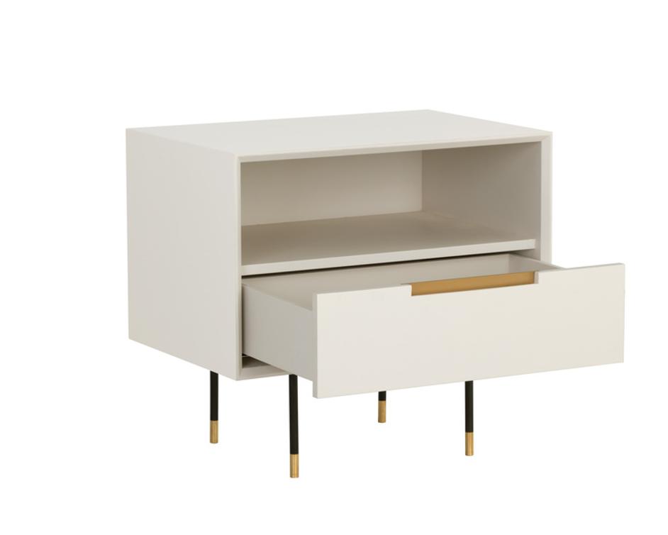 DANBURY NIGHTSTAND - MODERN CREAM by Sunpan