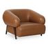 Devlin Lounge Chair Tan Leather by Moes Home