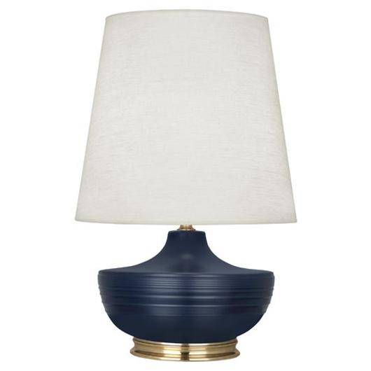 Matte Midnight Blue Michael Berman Nolan Table Lamp by Robert Abbey