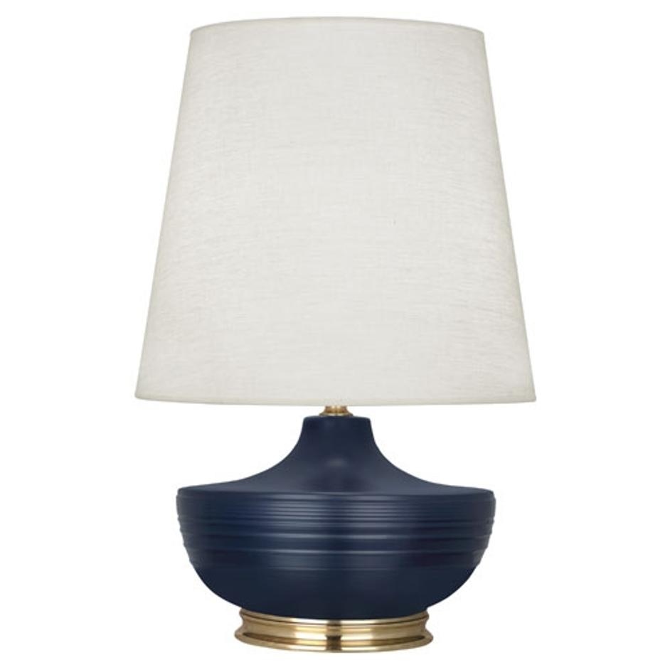 Matte Midnight Blue Michael Berman Nolan Table Lamp by Robert Abbey
