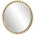 Taza Gold Round Mirror by Uttermost