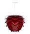 Aluvia Medium Hardwired Pendant in Ruby with White Cord by UMAGE