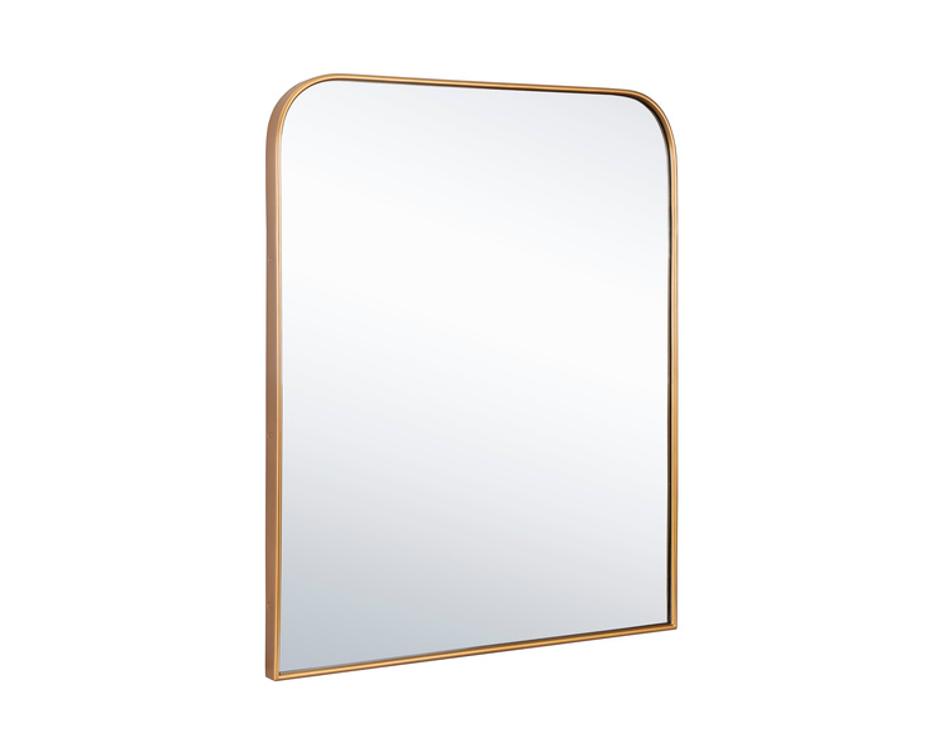CALABASAS WALL MIRROR - BRASS by Sunpan