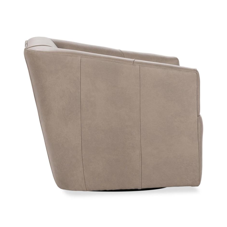 Vernon Leather Swivel Chair Lush by Classic Home