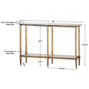 Elenio Glass Console Table by Uttermost