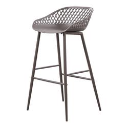 PIAZZA OUTDOOR BARSTOOL GREY by Moes Home