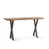 Brisbane 58" Sheesham Wood and Iron Console Table, Natural by Home Trends & Design