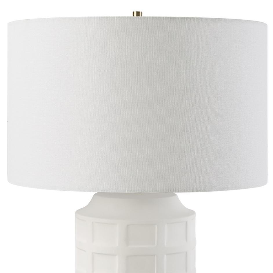 Window Pane White Table Lamp by Uttermost
