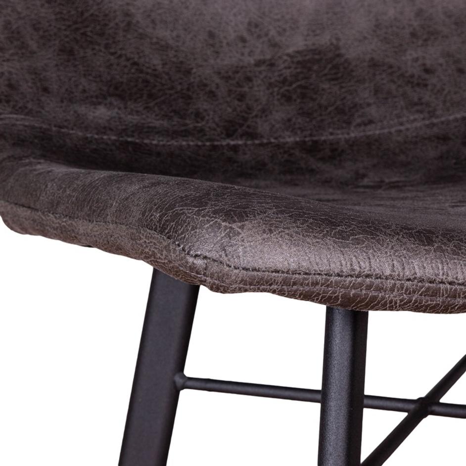 Sam Bar Chair, Charcoal by Home Trends & Design