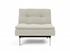 DUBLEXO CHAIR in MIXED DANCE NATURAL FABRIC WITH Stainless Steel LEGS 527 by INNOVATION USA
